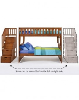 Peppermint Wood Bunk Bed