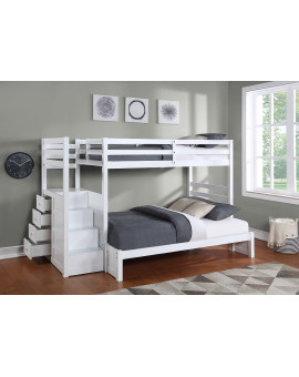 WOOD BUNK BED 1892 white color