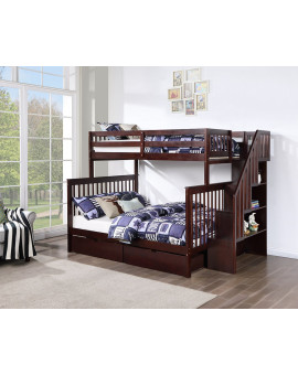 WOOD BUNK BED 1850-51-52 SINGLE/DOUBLE