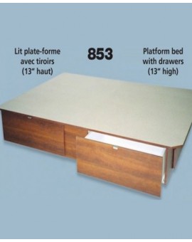 Platform Bed 853 -13 '' 2 Drawers
