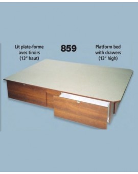 Platform Bed 859 - 13 '' 4 Drawers